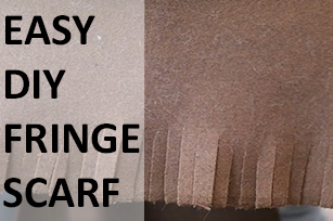 DIY Easy DIY Fringe Scarf