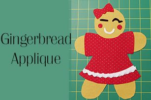 DIY Gingerbread Quilting Applique