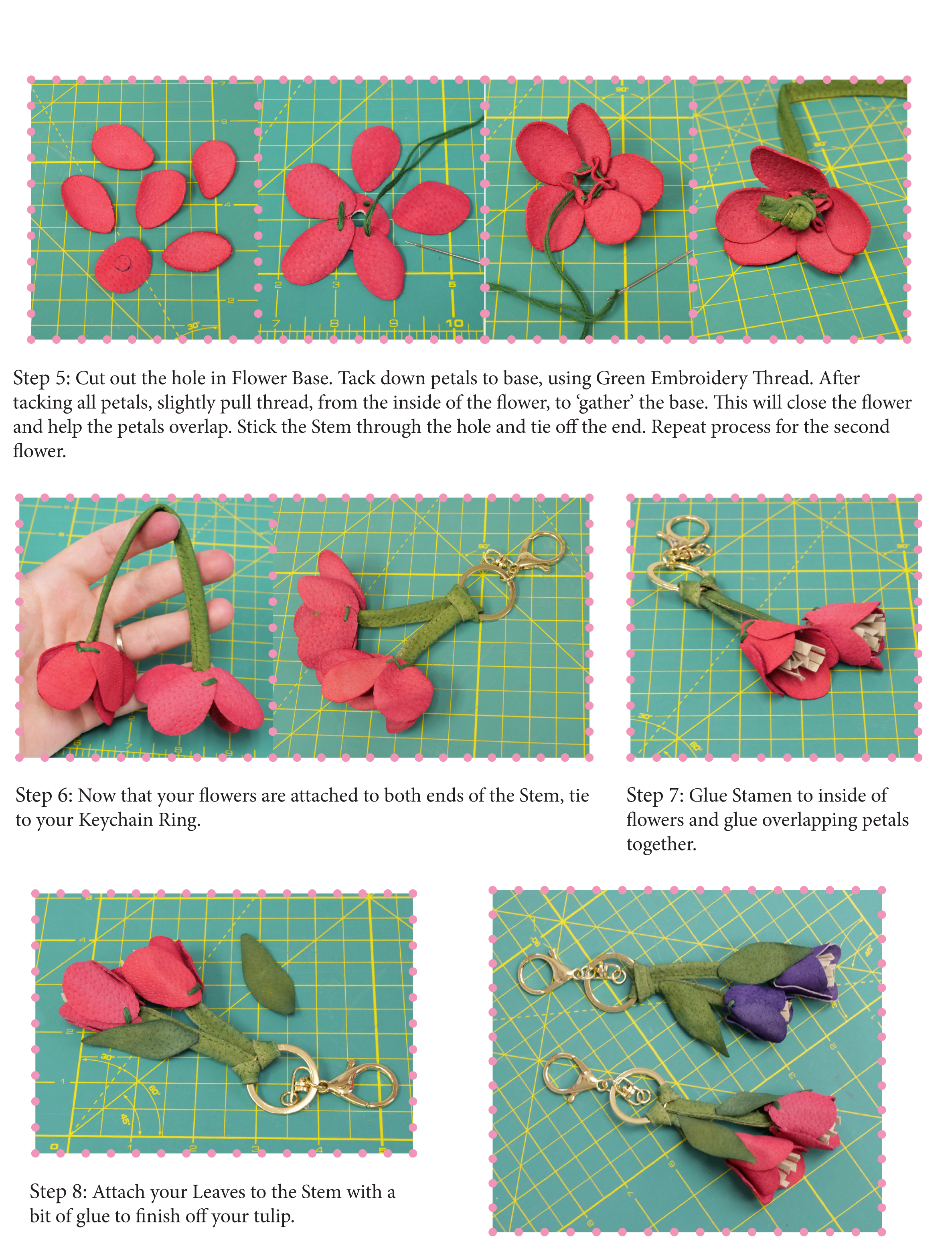 Steps to create your Tulip Keychain