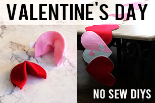 Valentine's No Sew DIYs