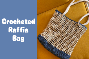 Crocheted Raffia Bag
