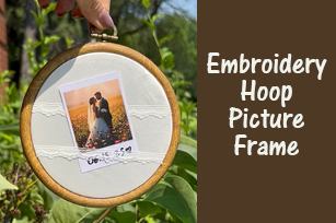 Embroidery Hoop Picture Frame