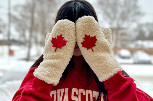 Canadian Themed Fleece Mittens