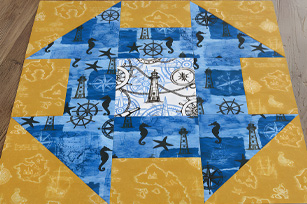 Churn Dash Quilt Block