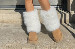 Faux Fur Leg Warmers