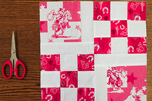 Feature Nine Patch Quilt Block