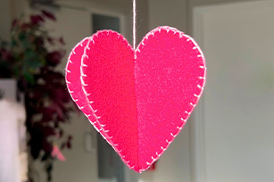 Felt Heart Decoration