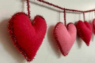 Felt Heart Garland