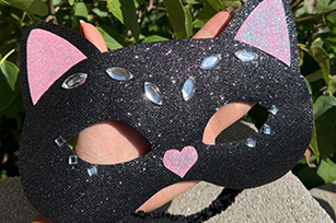 Glittery Cat Mask
