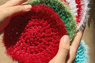 Holiday Dish Scrubbies