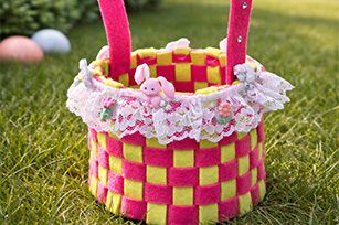 Woven Felt Easter Basket