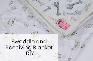 Double Sided Receiving Blanket & Swaddle Blanket for Babies