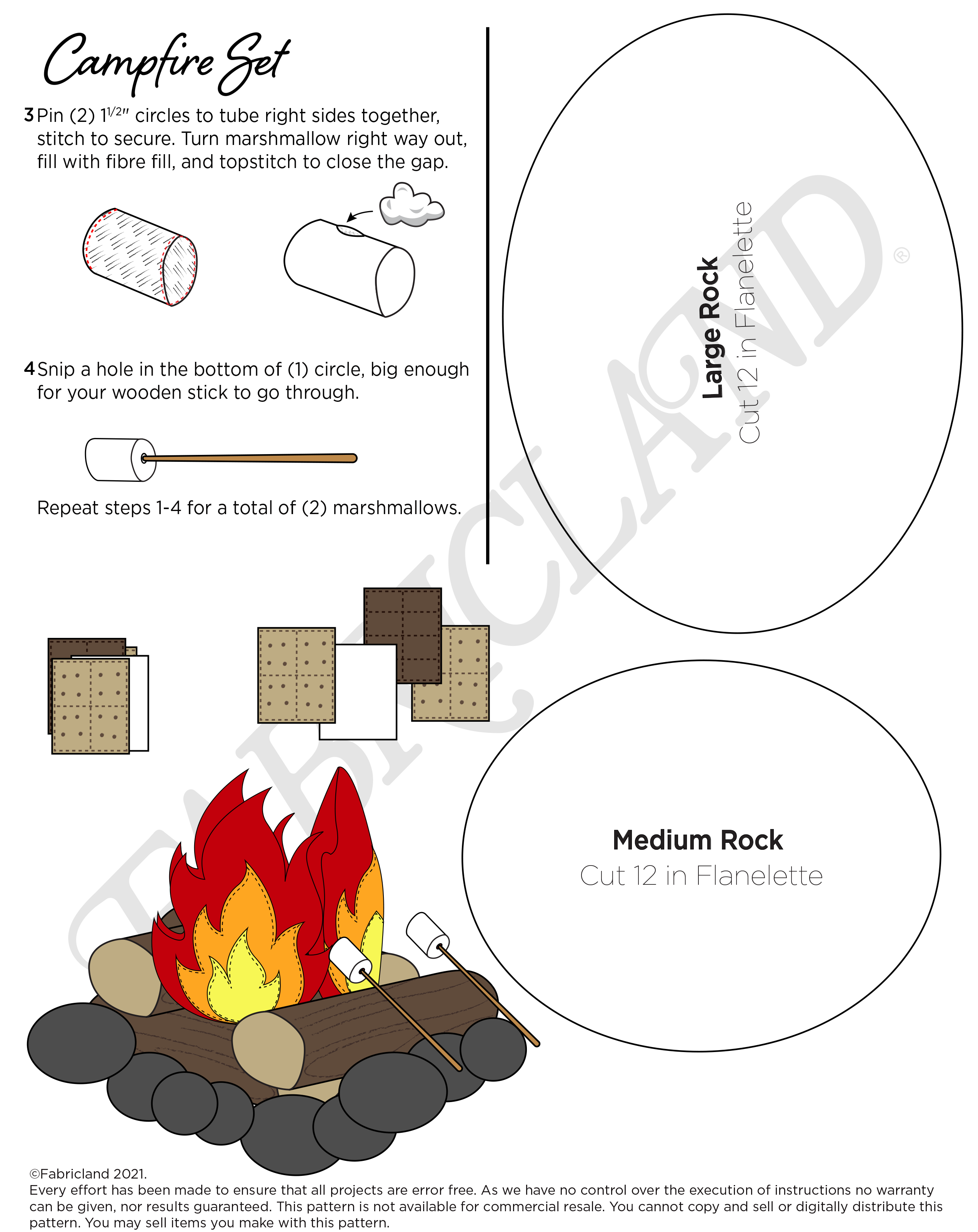 Second set of steps to creating your own campfire craft