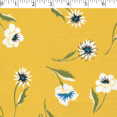  fashion fabric with spaced flowers
