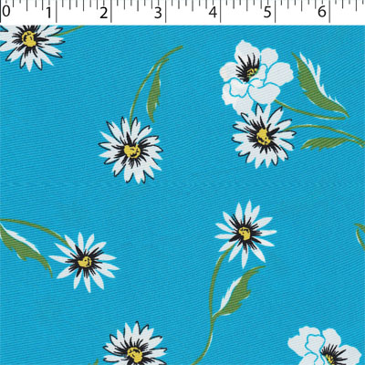 fashion fabric with spaced flowers
