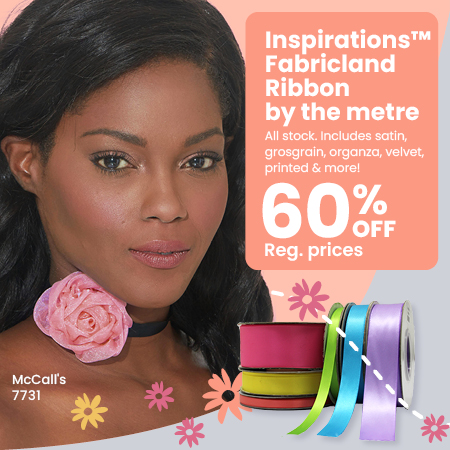 Inspirations Fabricland Ribbon by the metre NOW 60% off our regular prices.