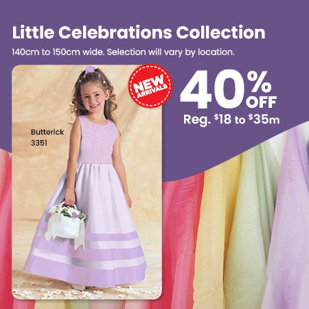 Little Celebrations Collection. 40% off our regular prices.