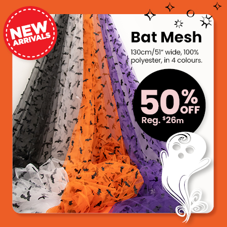 New Bat Mesh. Now 50% off our regular prices.