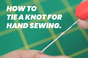 Tie a Knot for Hand Sewing